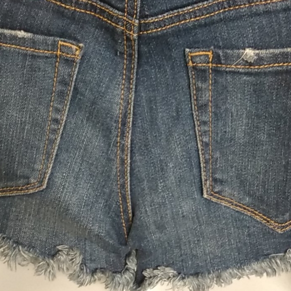 Bullhead Brand High Rise Raw Hem Jean Short Shorts - Picture 7 of 14
